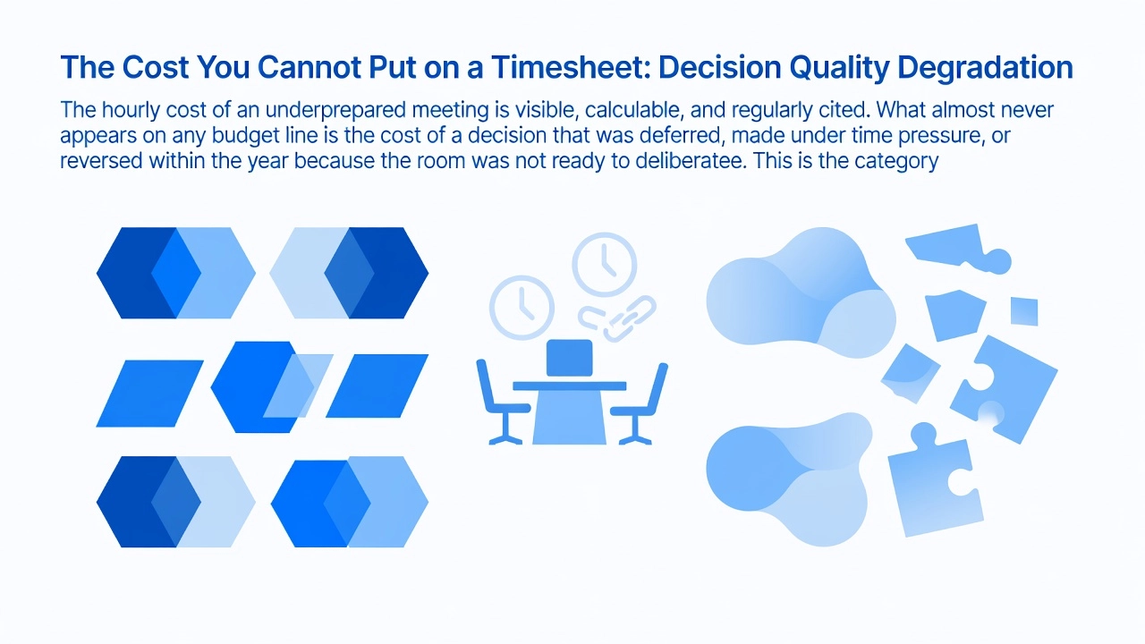 The Cost You Cannot Put on a Timesheet: Decision Quality Degradation The Cost You Cannot Put on a Timesheet: Decision Quality Degradation