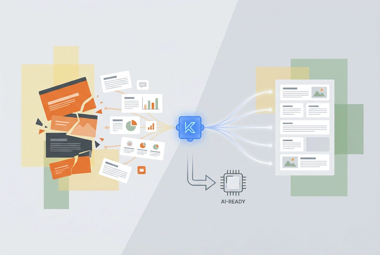 Professional header image for industry analysis: Warum jeder PPTX-Extraktor Ihre Folien zerstört und wie K...