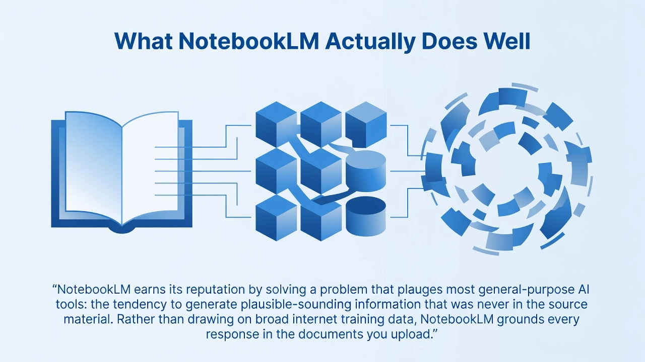 What NotebookLM Actually Does Well What NotebookLM Actually Does Well